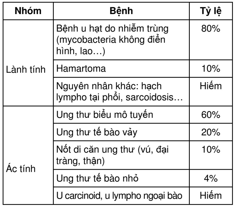Cap nhat chan doan not mo don doc tai phoi - Bang 1